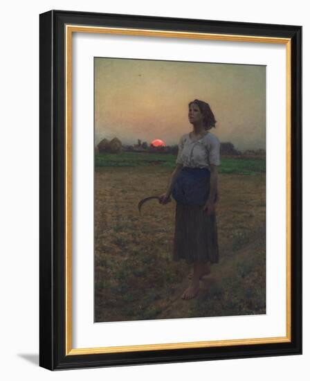 The Song of the Lark, 1884-Jules Breton-Framed Giclee Print