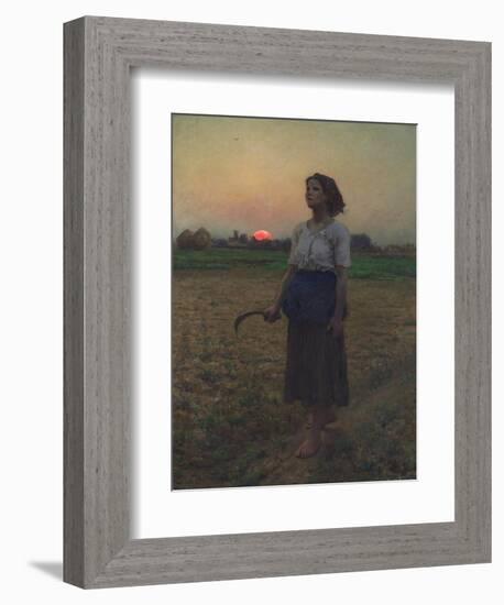 The Song of the Lark, 1884-Jules Breton-Framed Giclee Print