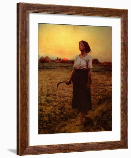 The Song of the Lark-Jules Breton-Framed Art Print