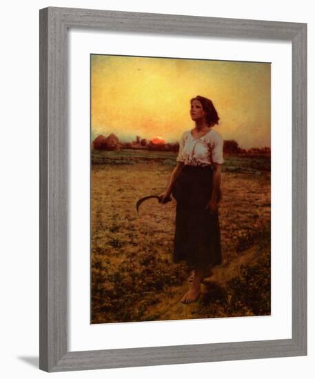 The Song of the Lark-Jules Breton-Framed Art Print