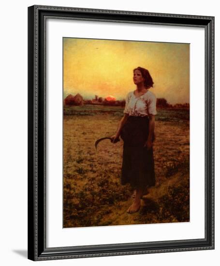 The Song of the Lark-Jules Breton-Framed Art Print