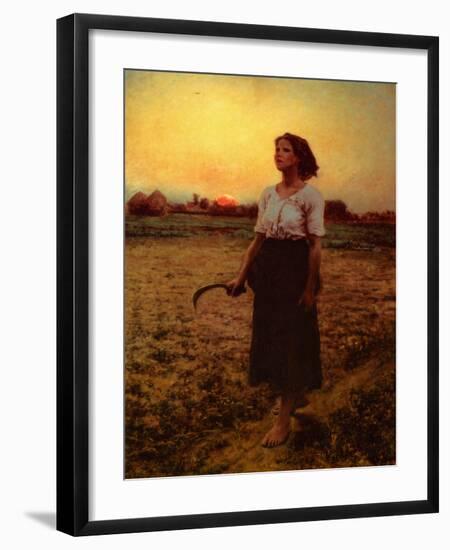 The Song of the Lark-Jules Breton-Framed Art Print