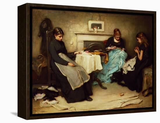 The Song of the Shirt-Frank Holl-Framed Premier Image Canvas