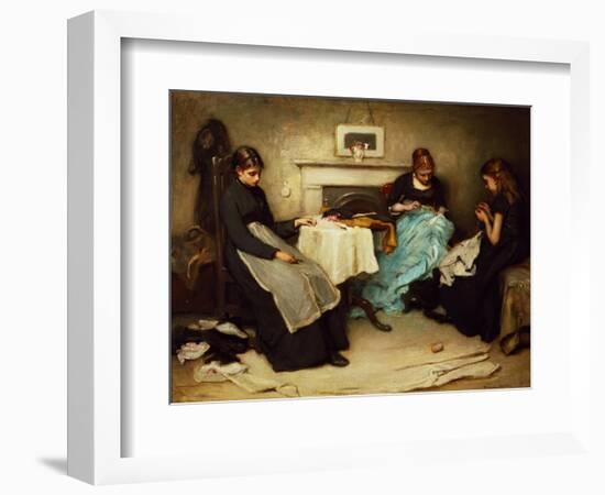 The Song of the Shirt-Frank Holl-Framed Premium Giclee Print