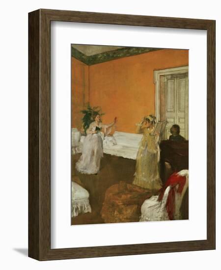 The Song Rehearsal-Edgar Degas-Framed Giclee Print