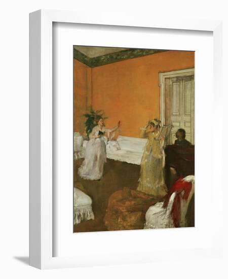 The Song Rehearsal-Edgar Degas-Framed Giclee Print