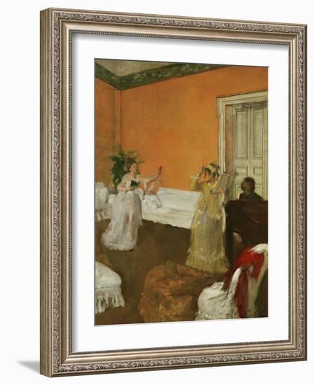 The Song Rehearsal-Edgar Degas-Framed Giclee Print