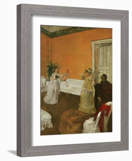 The Song Rehearsal-Edgar Degas-Framed Giclee Print