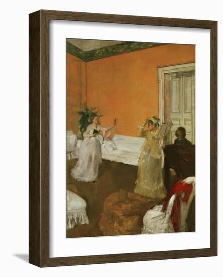 The Song Rehearsal-Edgar Degas-Framed Giclee Print