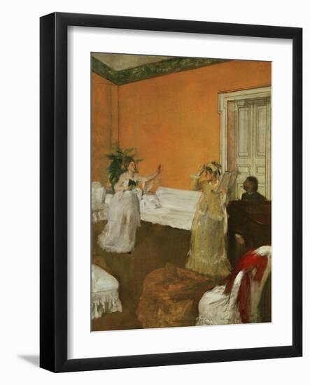 The Song Rehearsal-Edgar Degas-Framed Giclee Print