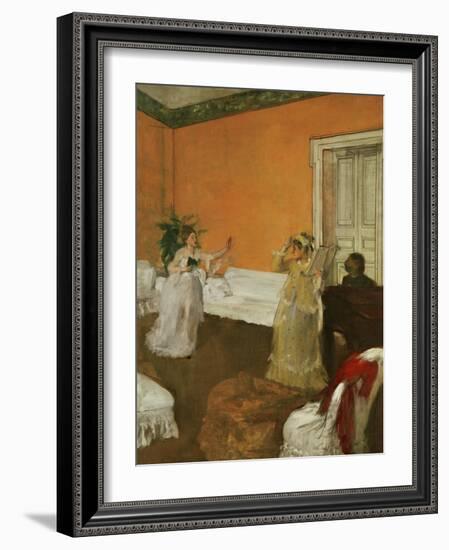 The Song Rehearsal-Edgar Degas-Framed Giclee Print