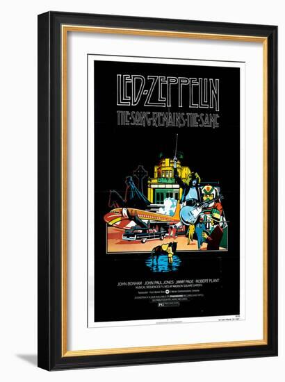 The Song Remains the Same, Jimmy Page, 1976-null-Framed Art Print