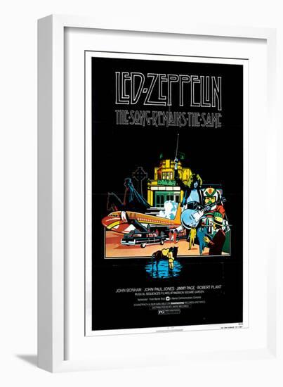 The Song Remains the Same, Jimmy Page, 1976-null-Framed Premium Giclee Print