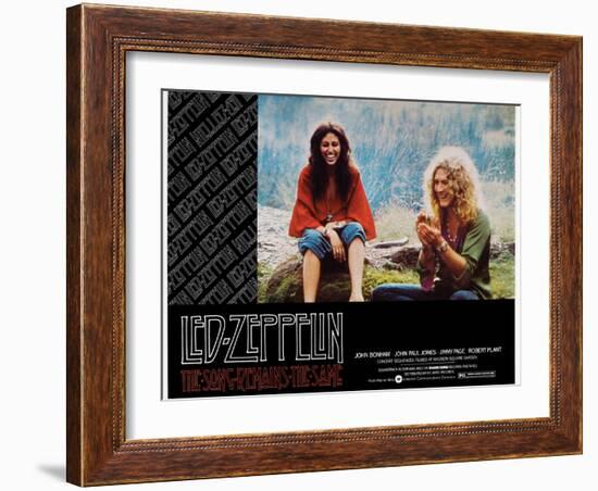 The Song Remains the Same, Robert Plant, 1976-null-Framed Art Print