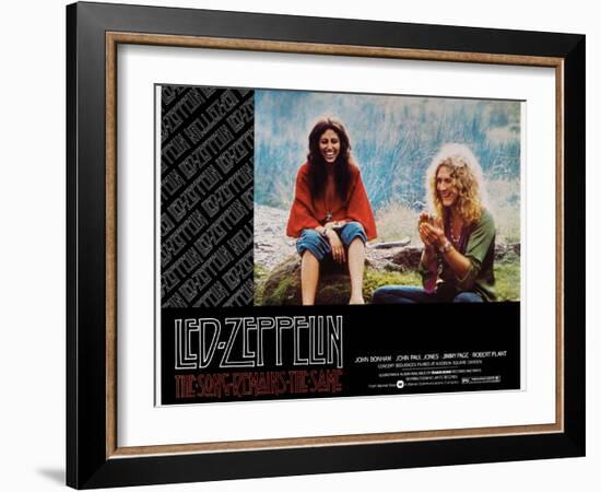 The Song Remains the Same, Robert Plant, 1976-null-Framed Art Print