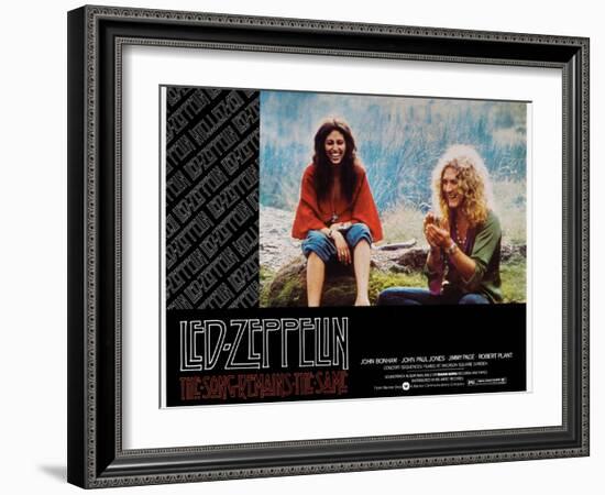 The Song Remains the Same, Robert Plant, 1976-null-Framed Art Print