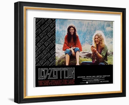 The Song Remains the Same, Robert Plant, 1976-null-Framed Art Print