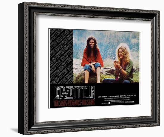 The Song Remains the Same, Robert Plant, 1976-null-Framed Art Print