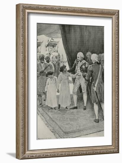 The Sons of Sultan Tippu are Received by Lord Cornwallis as Hostages-William Henry Margetson-Framed Giclee Print