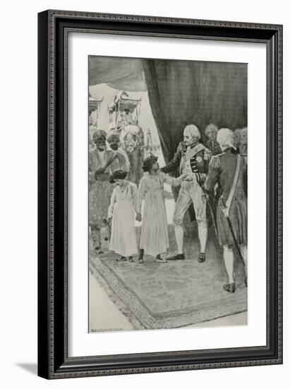 The Sons of Sultan Tippu are Received by Lord Cornwallis as Hostages-William Henry Margetson-Framed Giclee Print