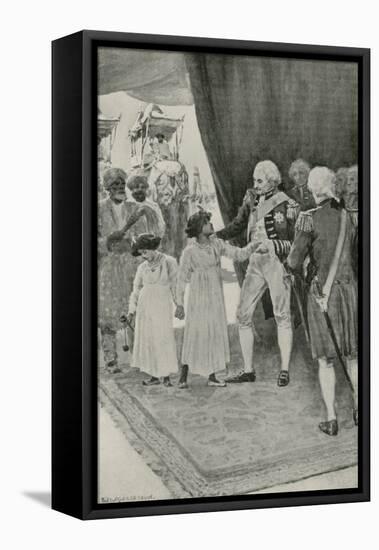 The Sons of Sultan Tippu are Received by Lord Cornwallis as Hostages-William Henry Margetson-Framed Premier Image Canvas