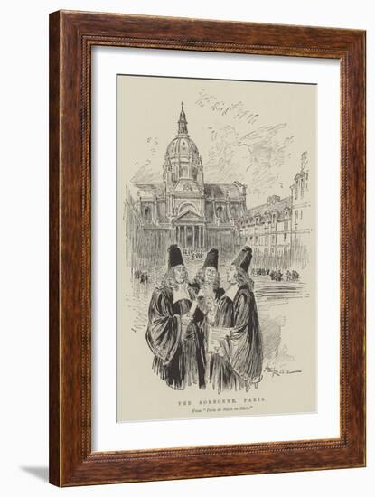 The Sorbonne, Paris-Albert Robida-Framed Giclee Print