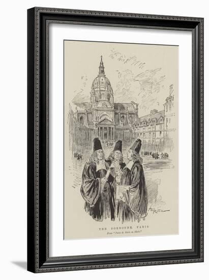 The Sorbonne, Paris-Albert Robida-Framed Giclee Print