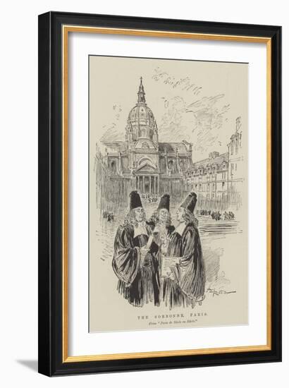 The Sorbonne, Paris-Albert Robida-Framed Giclee Print