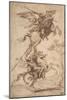 The Sorcerer Atlante Abducting Pinabello's Lady (Ariosto, Orlando Furioso, Canto Ii, 38), C.1635-38-Nicolas Poussin-Mounted Giclee Print