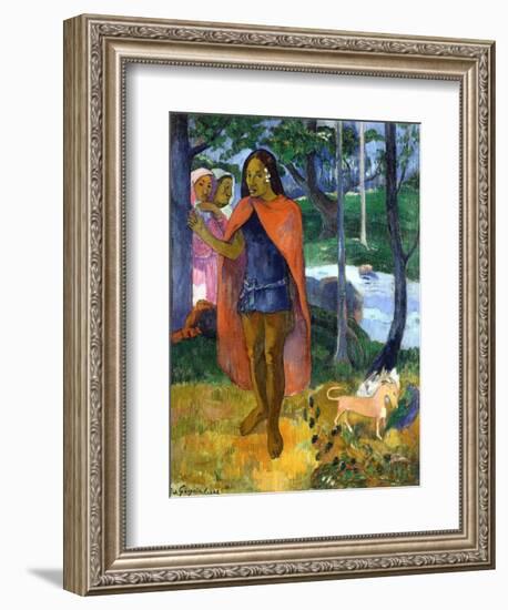 The Sorcerer of Hiva Oa-Paul Gauguin-Framed Giclee Print