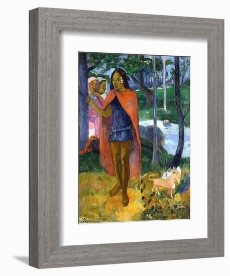The Sorcerer of Hiva Oa-Paul Gauguin-Framed Giclee Print