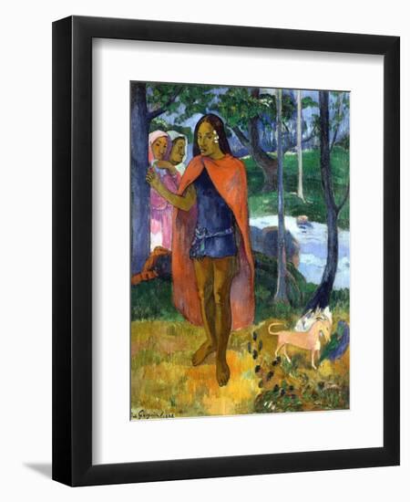 The Sorcerer of Hiva Oa-Paul Gauguin-Framed Giclee Print