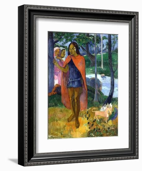 The Sorcerer of Hiva Oa-Paul Gauguin-Framed Giclee Print