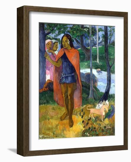 The Sorcerer of Hiva Oa-Paul Gauguin-Framed Giclee Print