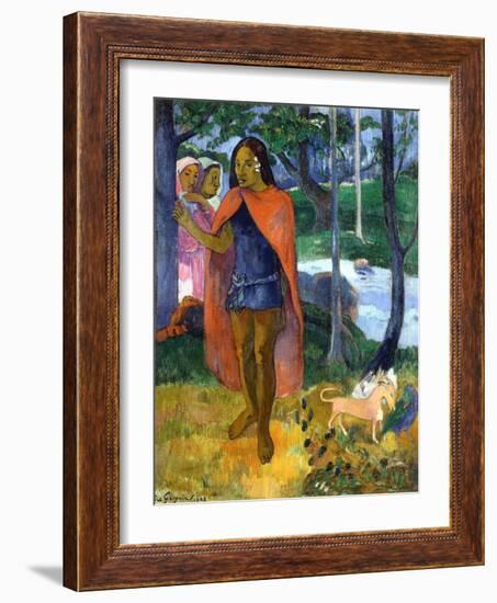 The Sorcerer of Hiva Oa-Paul Gauguin-Framed Giclee Print