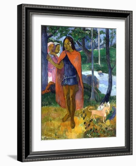 The Sorcerer of Hiva Oa-Paul Gauguin-Framed Giclee Print