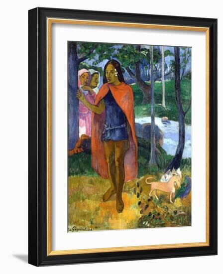 The Sorcerer of Hiva Oa-Paul Gauguin-Framed Giclee Print