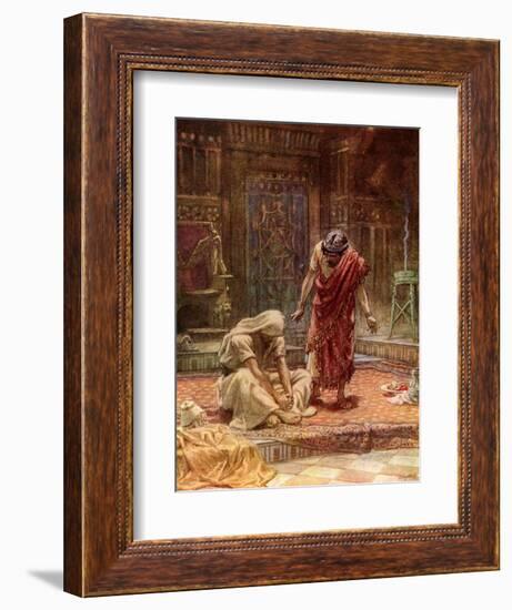 The sorrow of King David - Bible-William Brassey Hole-Framed Giclee Print