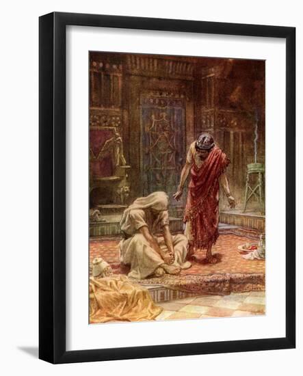 The sorrow of King David - Bible-William Brassey Hole-Framed Giclee Print