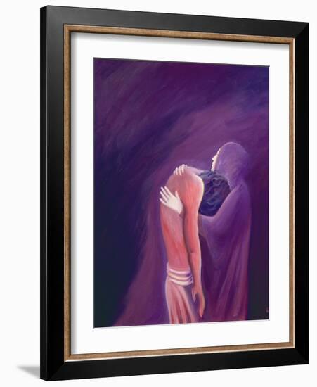 The Sorrowful Virgin Mary Holds Her Son Jesus after His Death, 1994-Elizabeth Wang-Framed Giclee Print