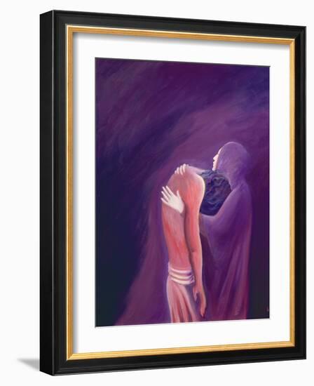 The Sorrowful Virgin Mary Holds Her Son Jesus after His Death, 1994-Elizabeth Wang-Framed Giclee Print