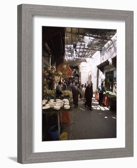 The Souk in the Medina, the Old Walled Town, Fes, Morocco, North Africa, Africa-R H Productions-Framed Photographic Print