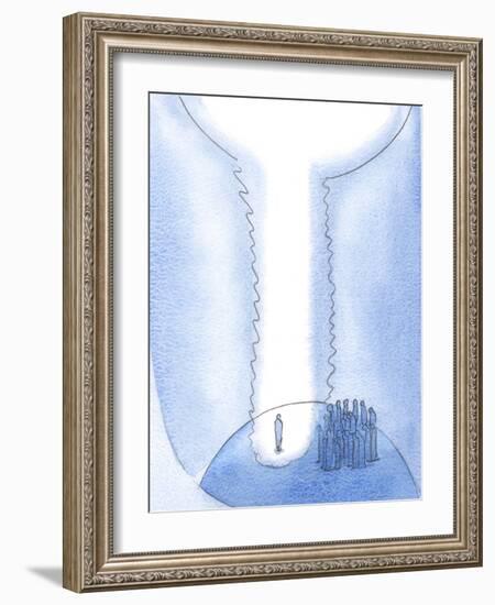 The Soul Which Empties Itself of Vain Desires Makes a Space on Earth for Christ, and Heaven and Ear-Elizabeth Wang-Framed Giclee Print