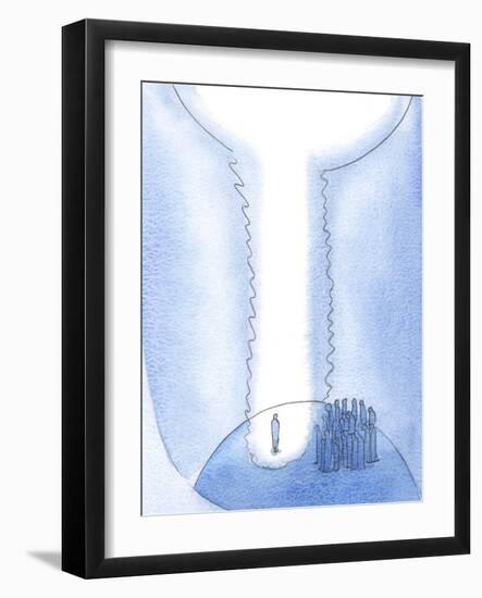 The Soul Which Empties Itself of Vain Desires Makes a Space on Earth for Christ, and Heaven and Ear-Elizabeth Wang-Framed Giclee Print