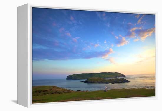 The Sound and Calf of Man, Port St Mary, Isle of Man-Neil Farrin-Framed Premier Image Canvas