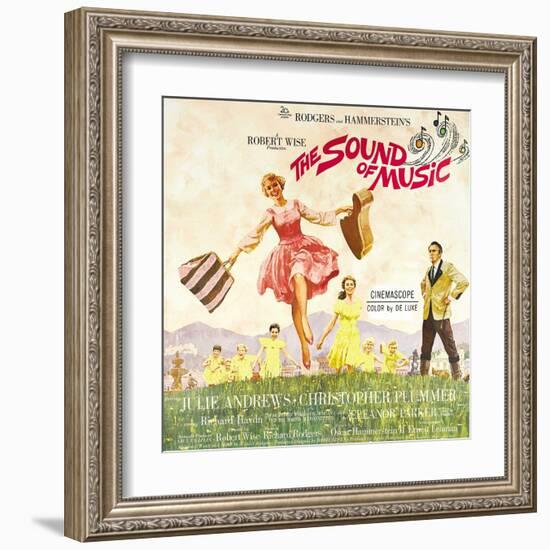 The Sound of Music, from Left: Julie Andrews, Christopher Plummer, 1965-null-Framed Art Print