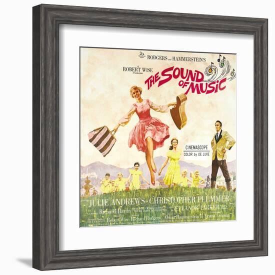 The Sound of Music, from Left: Julie Andrews, Christopher Plummer, 1965-null-Framed Art Print