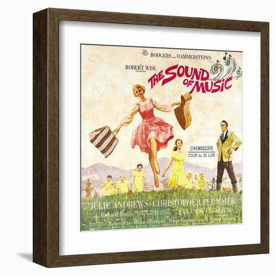 The Sound of Music, from Left: Julie Andrews, Christopher Plummer, 1965-null-Framed Art Print