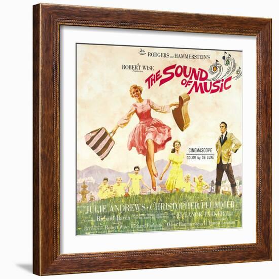 The Sound of Music, from Left: Julie Andrews, Christopher Plummer, 1965-null-Framed Art Print