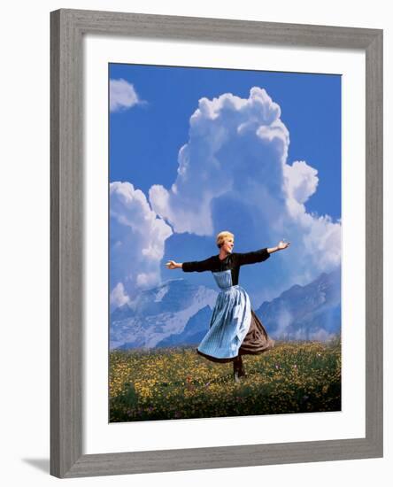 The Sound Of Music, Julie Andrews, 1965-null-Framed Photo